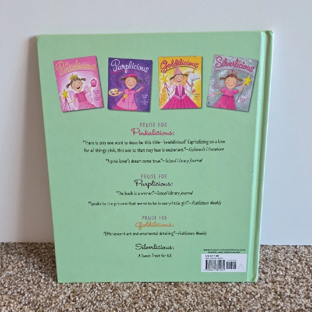 Goldilicious and Emeraldalicious By Victoria Kann Hardcover Books
